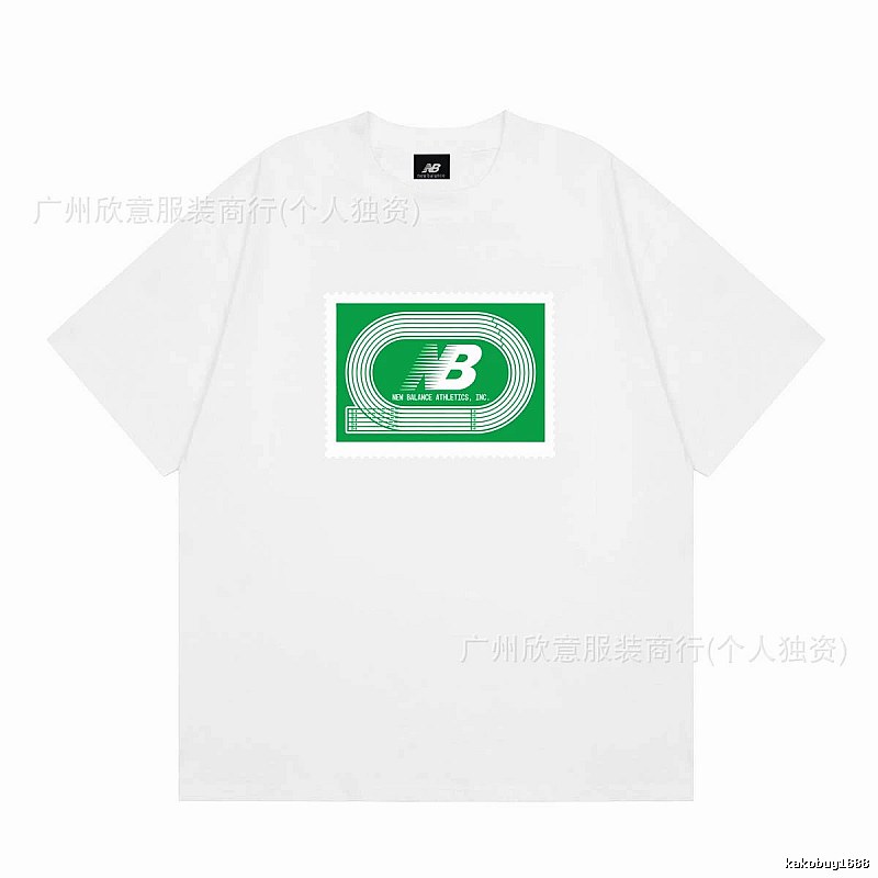 New Balance Printed Casual Style White T-Shirt