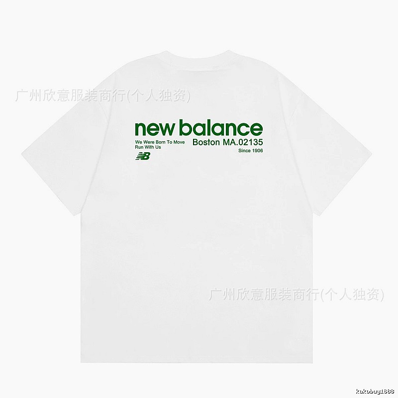 New Balance Vintage Casual Printed White T-Shirt