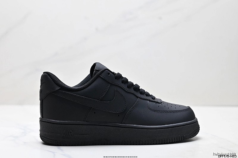 Nike Air Force 1 black trendy sneakers