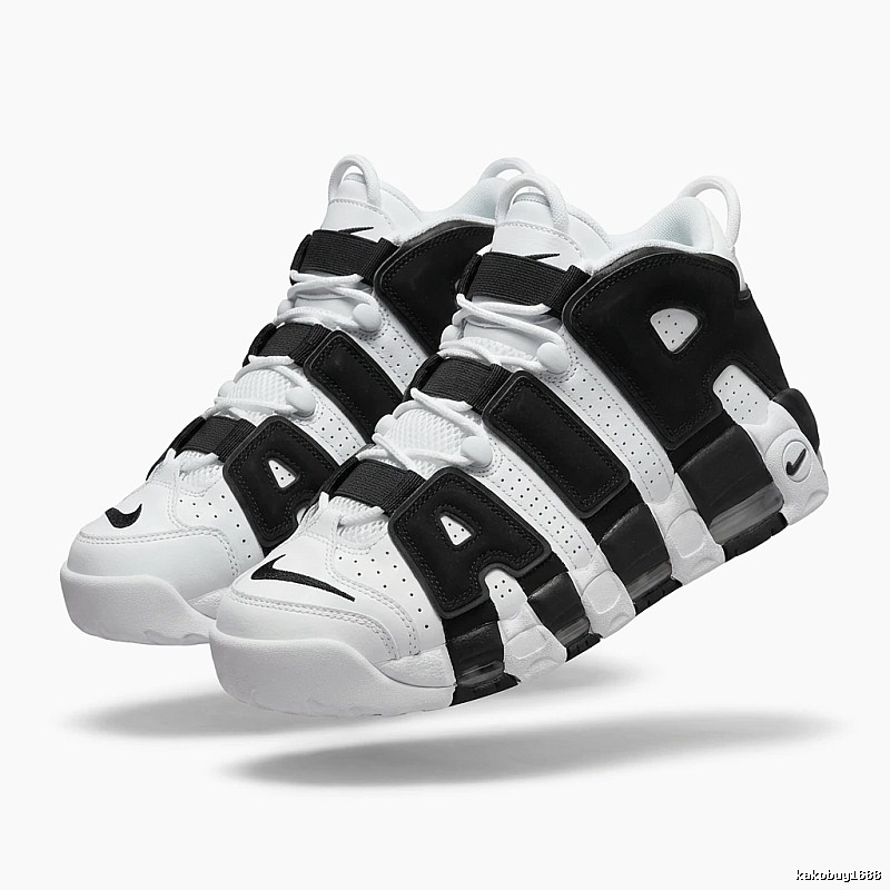 Nike Pippen Black and White Retro Athletic Shoes