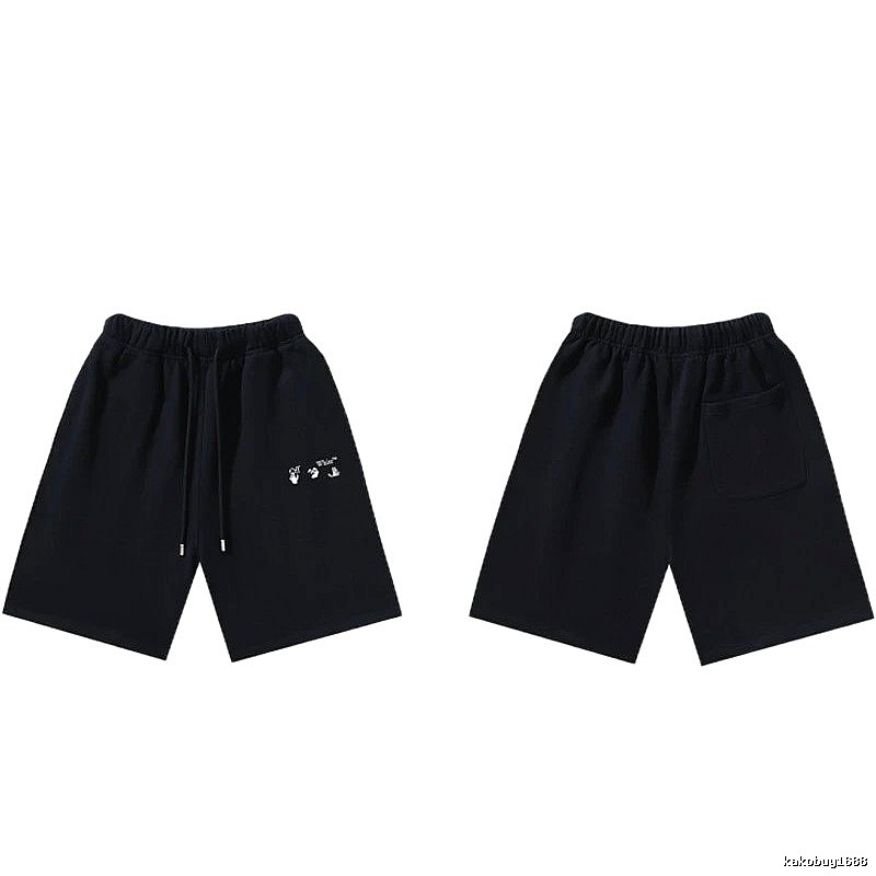 Off-White 016 Style Black Trendy and Cool Shorts