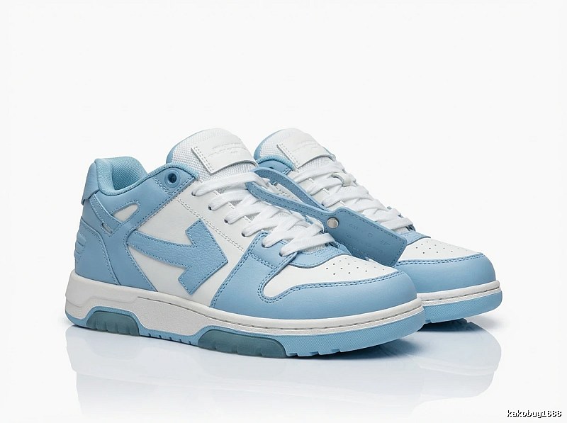 Off-White casual style blue and white sports shoes