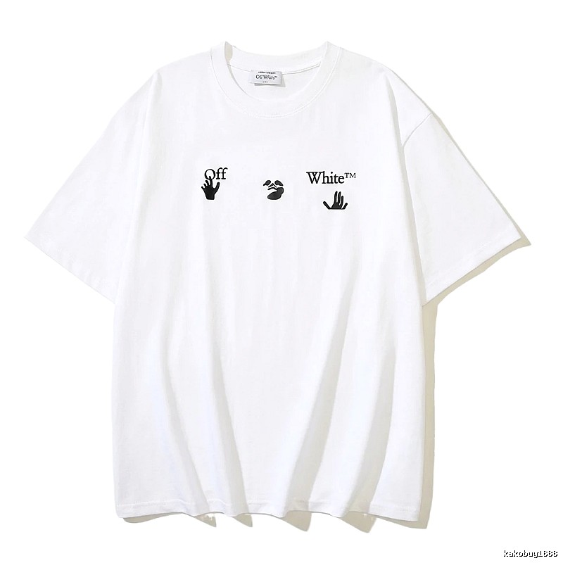 Off-White Gesture Print Style White T-shirt