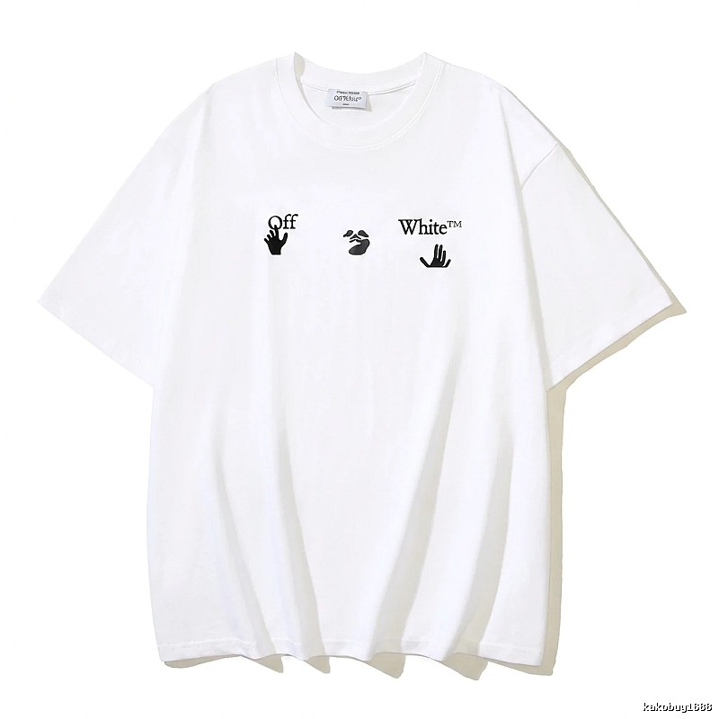 Off-White Gesture Style White T-shirt