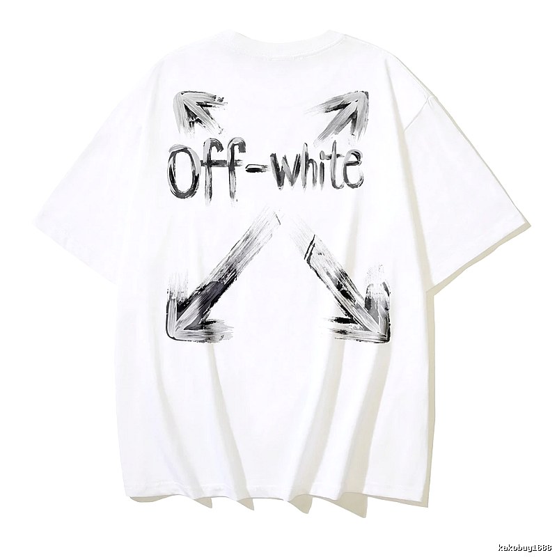 Off-White Graffiti Style White T-shirt