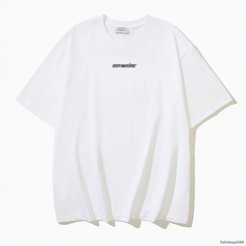 Off-White minimalist style white T-shirt