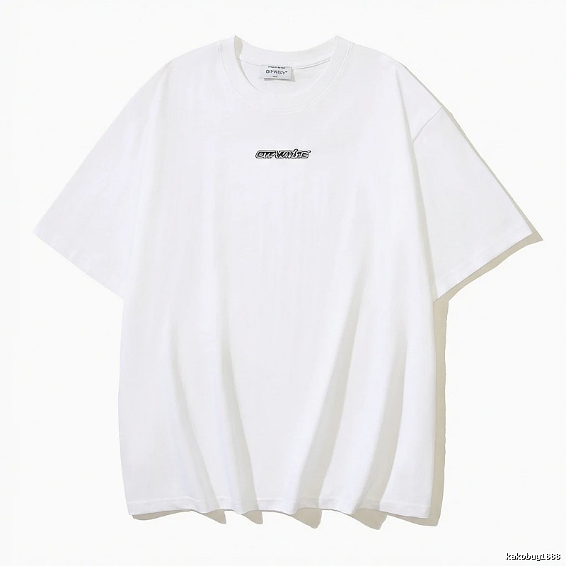 Off-White minimalist style white T-shirt