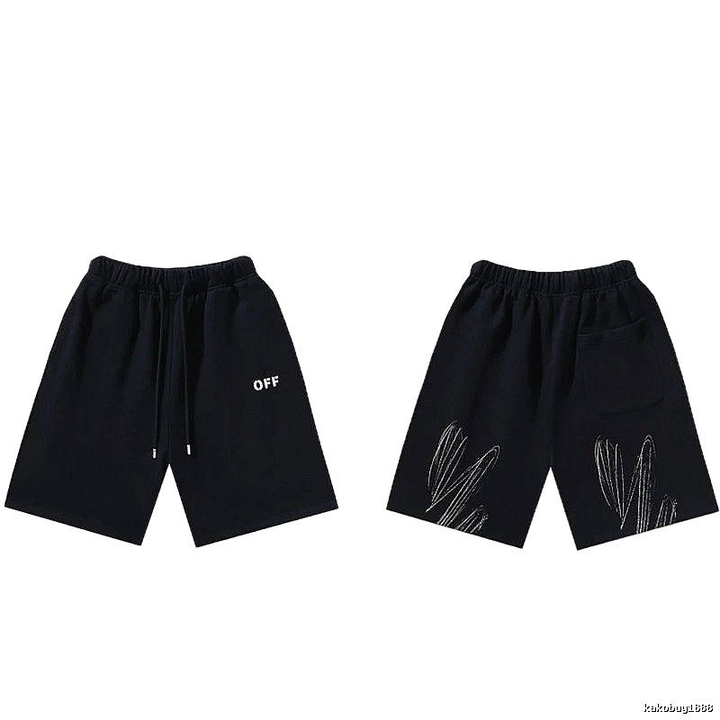 Off-White Style 011 Trendy Black Shorts
