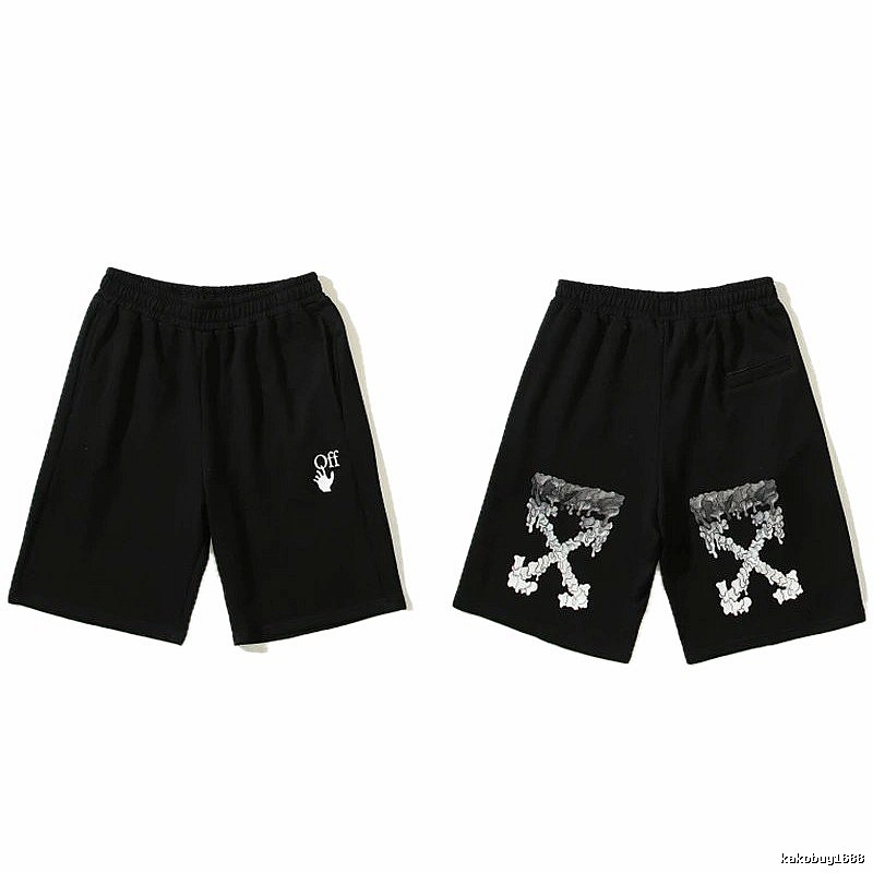 Off-White trendy and cool style black shorts