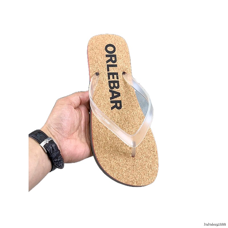 ORLEBAR BROWN Casual Style Cork-colored Flip-flops