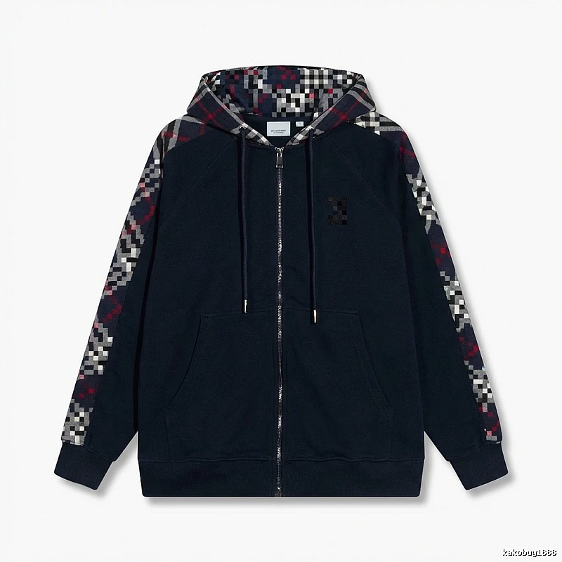 Other checkered patchwork style hoodie