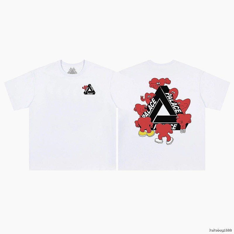 Palace Heart Triangle Street Style White T-Shirt
