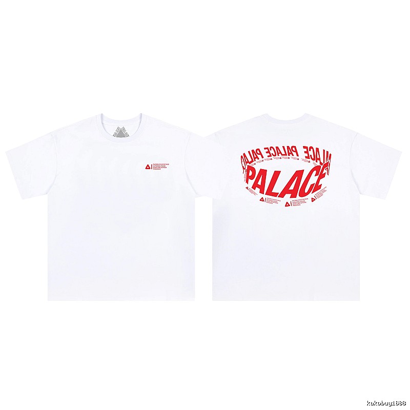 Palace Letter Printed Street Style White Short-sleeved T-shirt