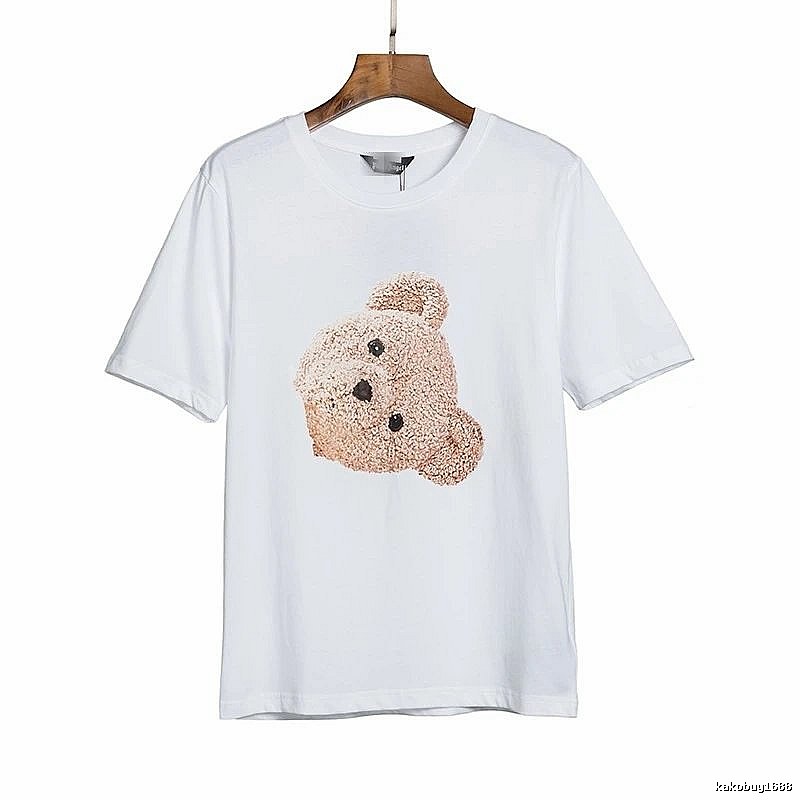 Palm Angels Resort Bear graphic T-shirt White Colorful Bear with Premium Look