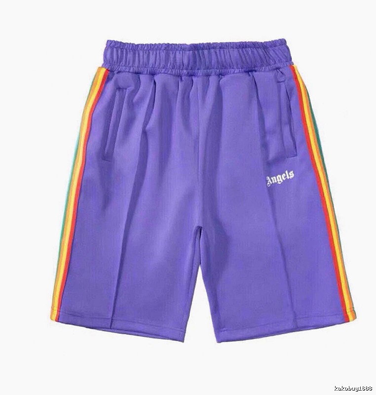 Palm Angels Weekend Track shorts Black Side Stripe for Seasonal Looks