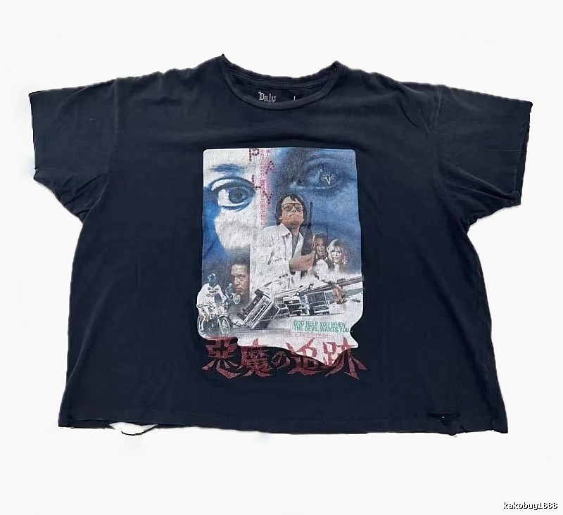 Paly Hollywood Demon Trace Vintage Black T-Shirt