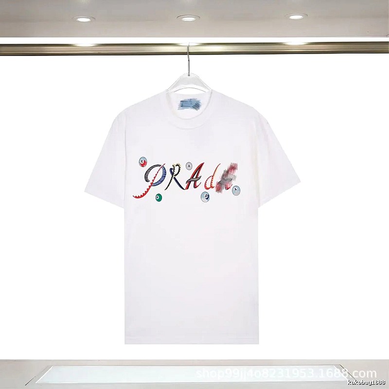 Prada Street Style White Short-sleeve T-shirt with Colorful Print