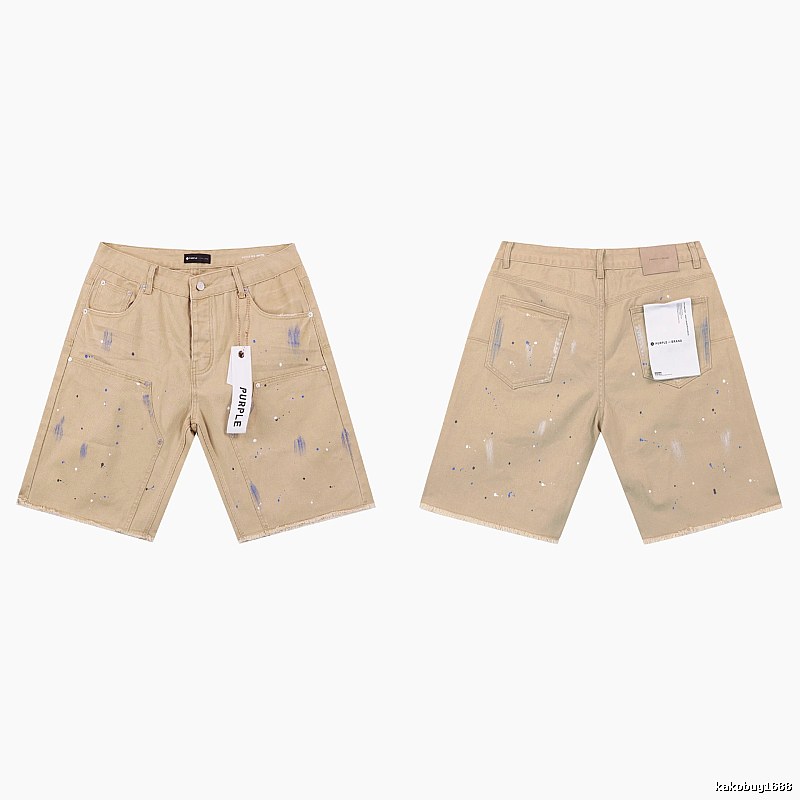 PurpleGodspeed Ink-splashing Style Khaki Shorts