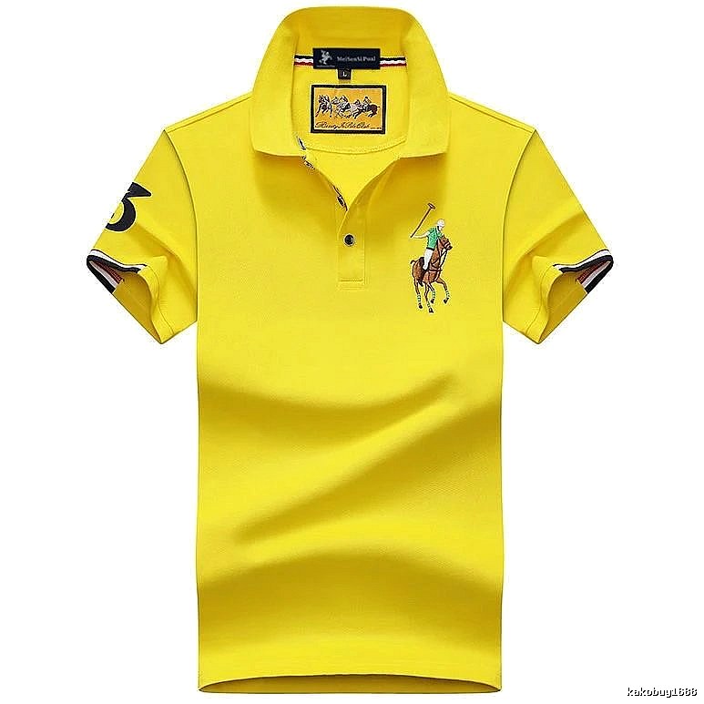 Ralph Lauren Classic Yellow polo shirt Bright Yellow Polo for Daily Styling