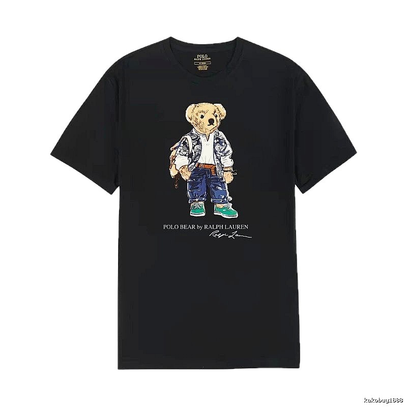 Ralph Lauren Polo Bear Trendy Cool Black T-shirt