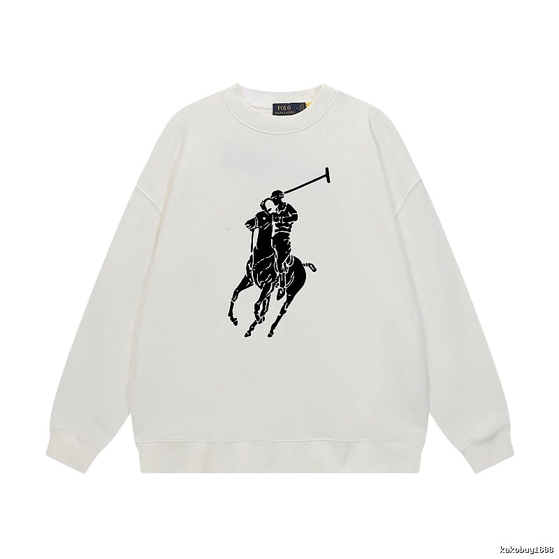 Ralph Lauren Polo Retro Style White Sweatshirt