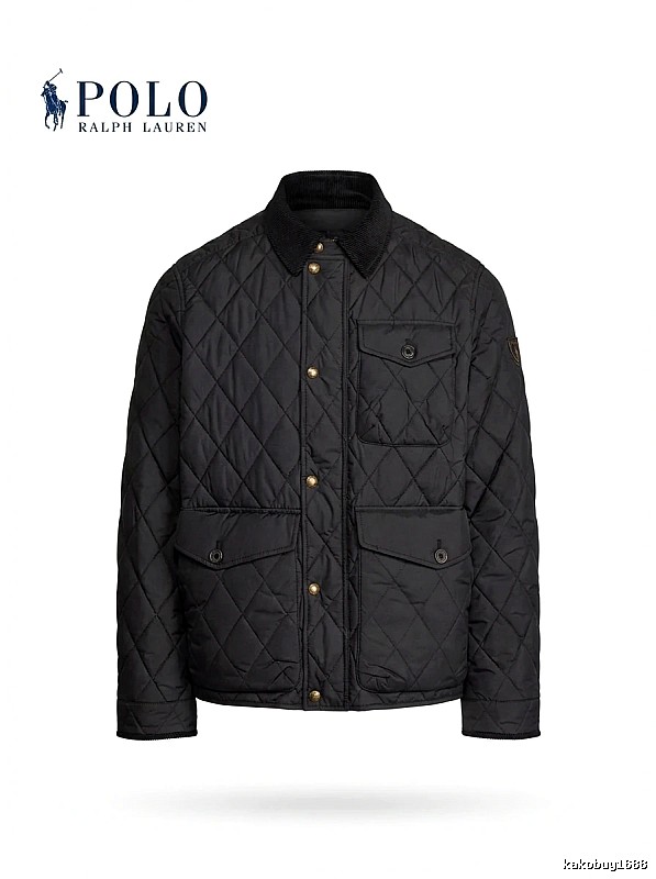Ralph Lauren Polo Series Black Quilted Cotton Jacket