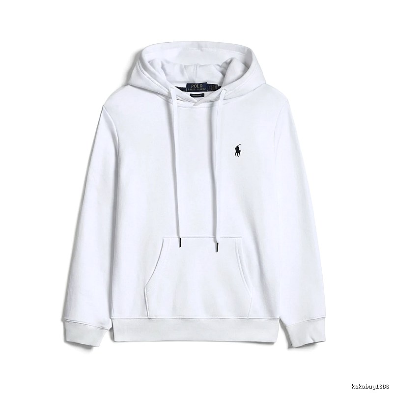 Ralph Lauren Polo white hooded sweatshirt