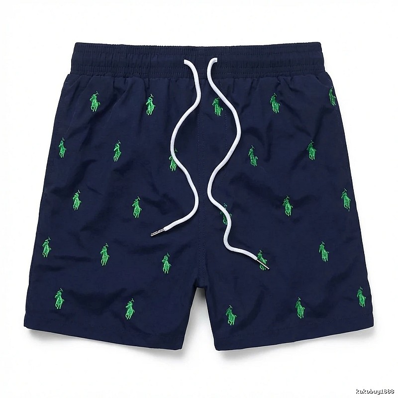 Ralph Lauren retro-style dark blue shorts