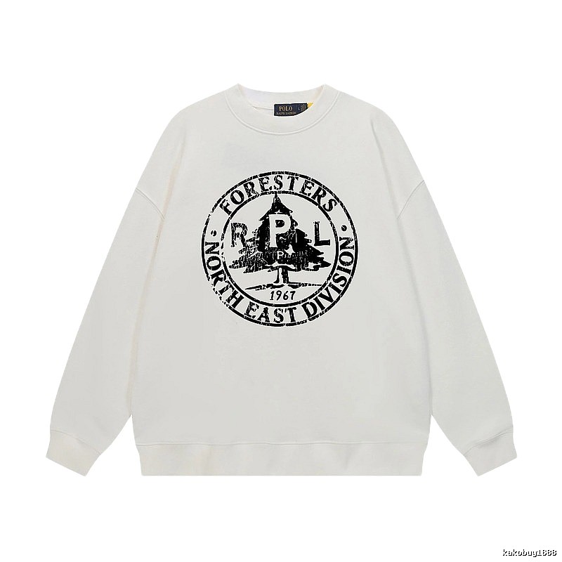 Ralph Lauren retro-style white sweatshirt