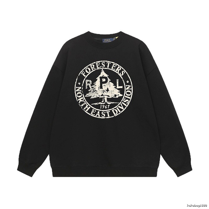Ralph Lauren vintage-style black sweatshirt