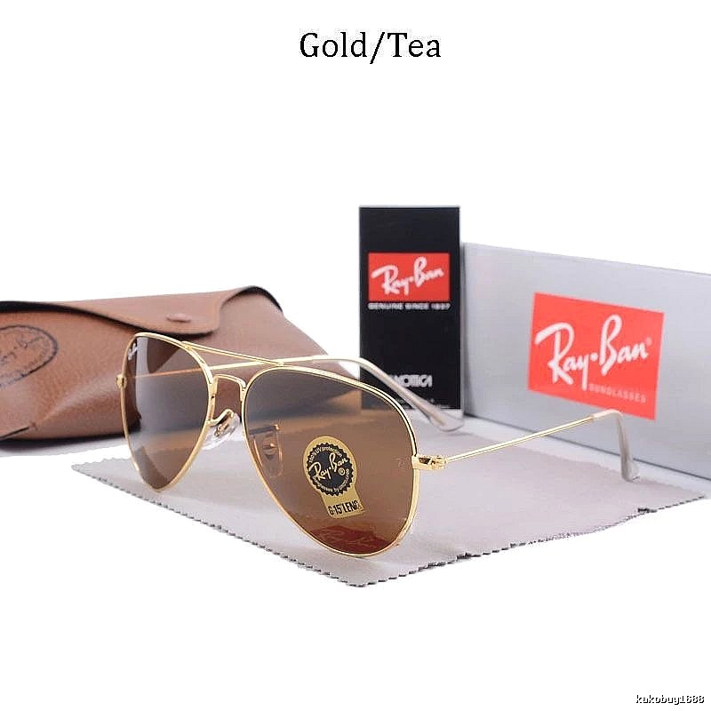 Ray-Ban Summer Aviator sunglasses Gold Tone Sunglasses with Bold Graphic