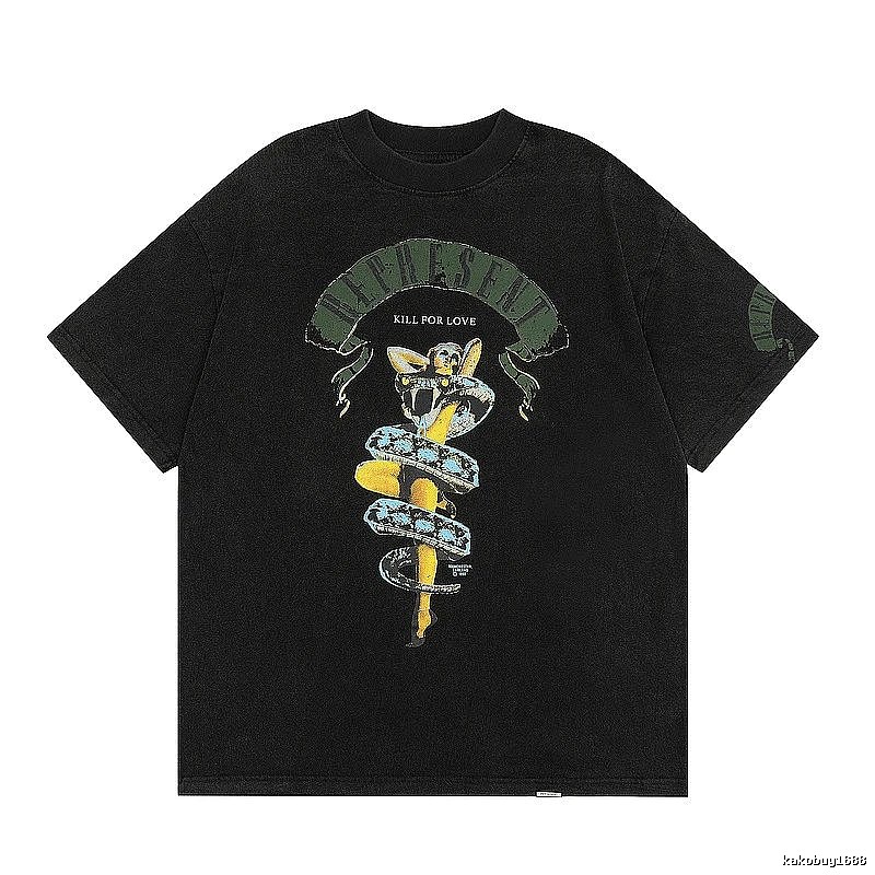 Represent Black Style 833 Owners Club T-Shirt Summer Styling Logo