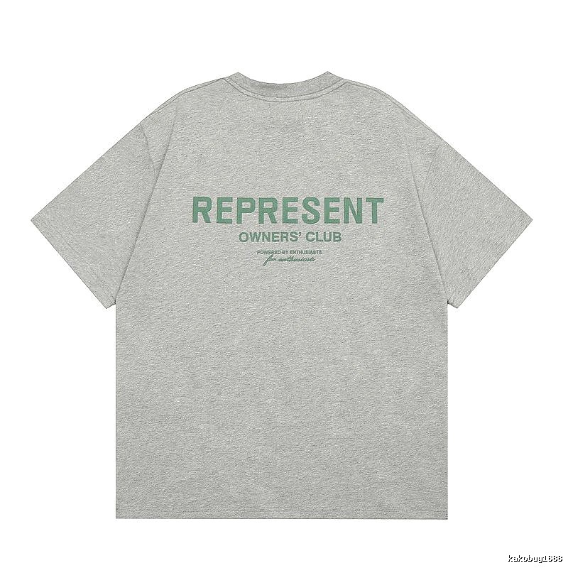 Represent Gray Style 801 Owners Club T-Shirt Casual Layering Logo