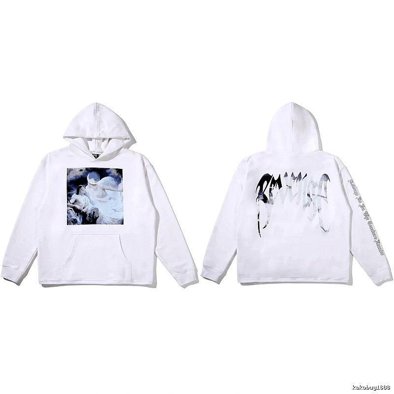 Revenge dark style white hoodie