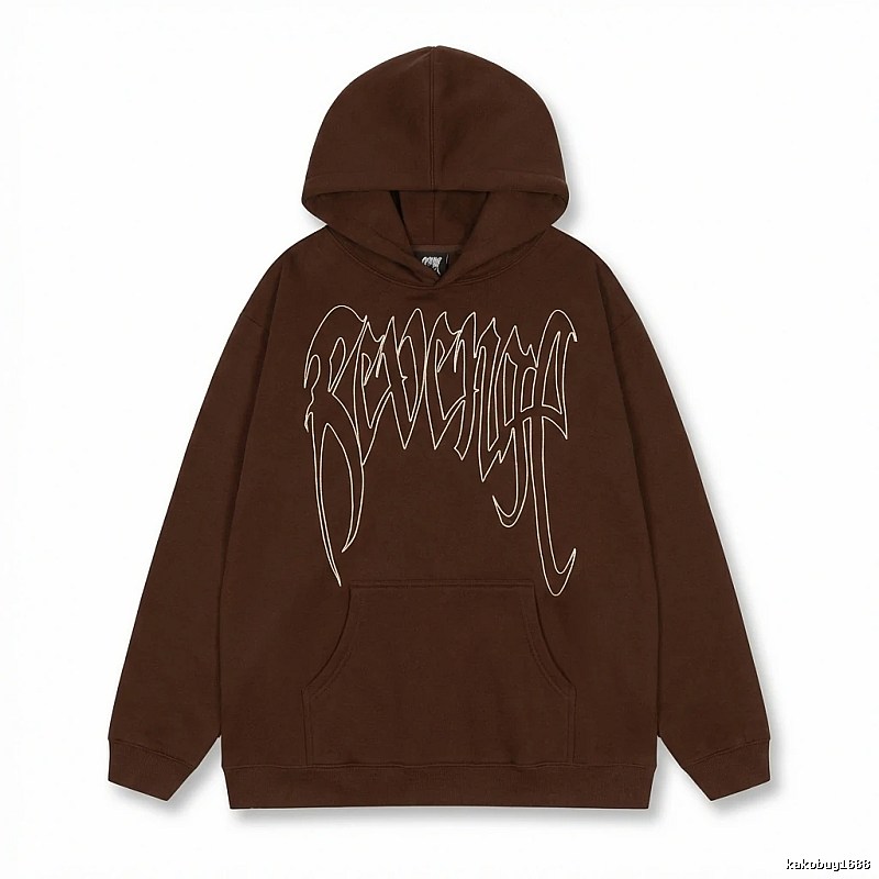 Revenge Gothic Style Dark Coffee Hoodie