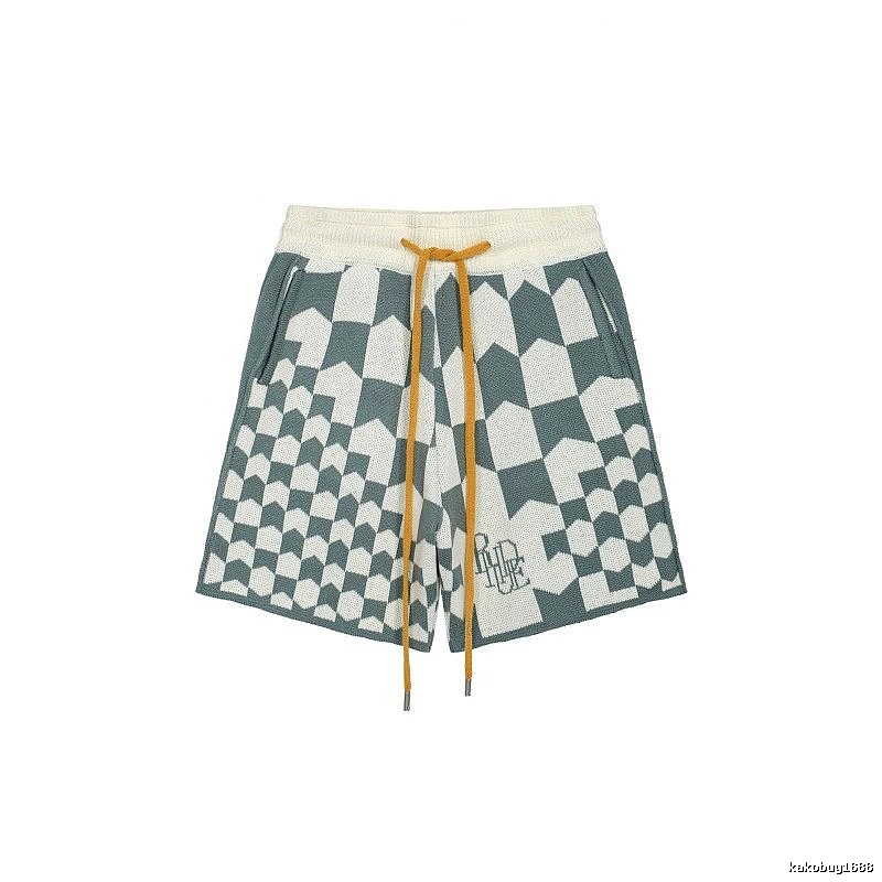 RHUDE Checkered Casual Shorts