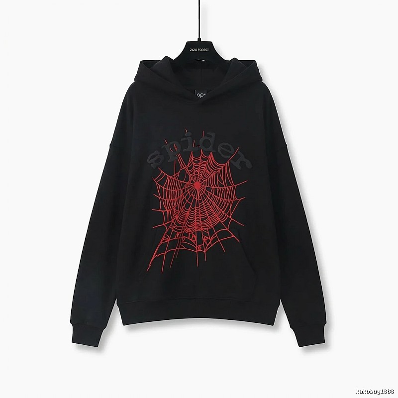 Sp5der cobweb - style black sweatshirt