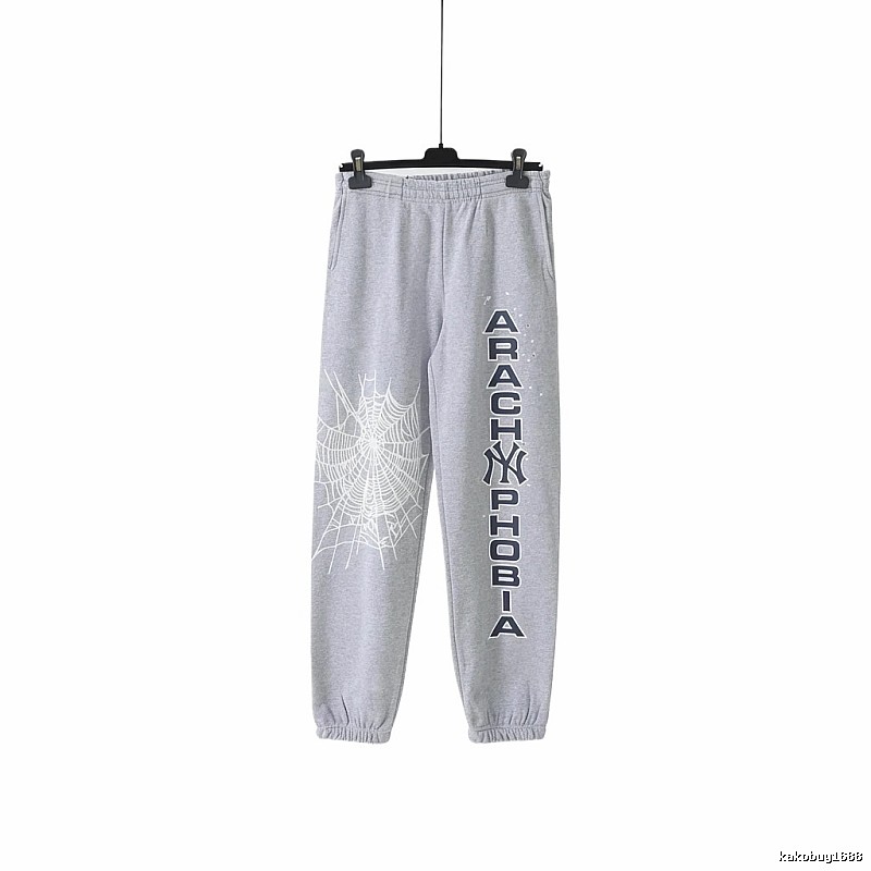 Sp5der Grey Trendy Sweatpants