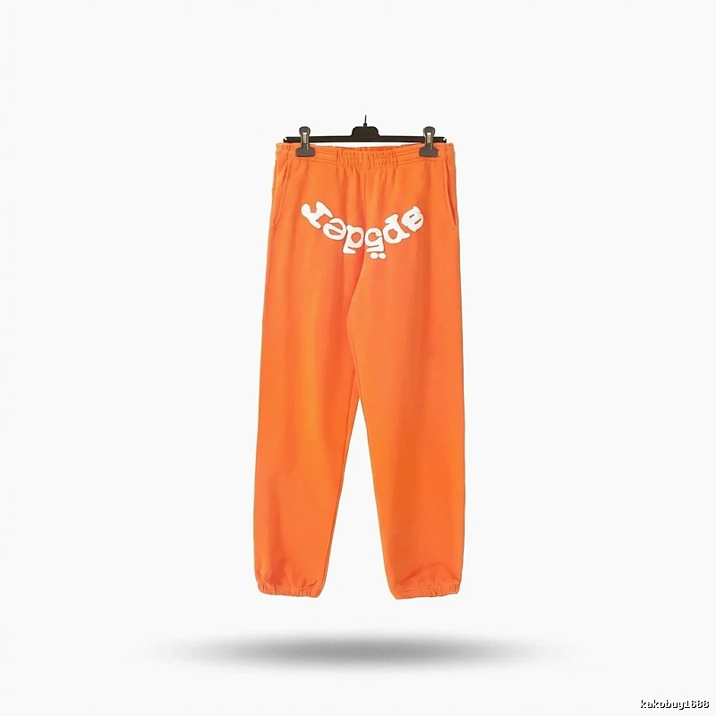 Sp5der Orange Trendy and Cool Casual Pants