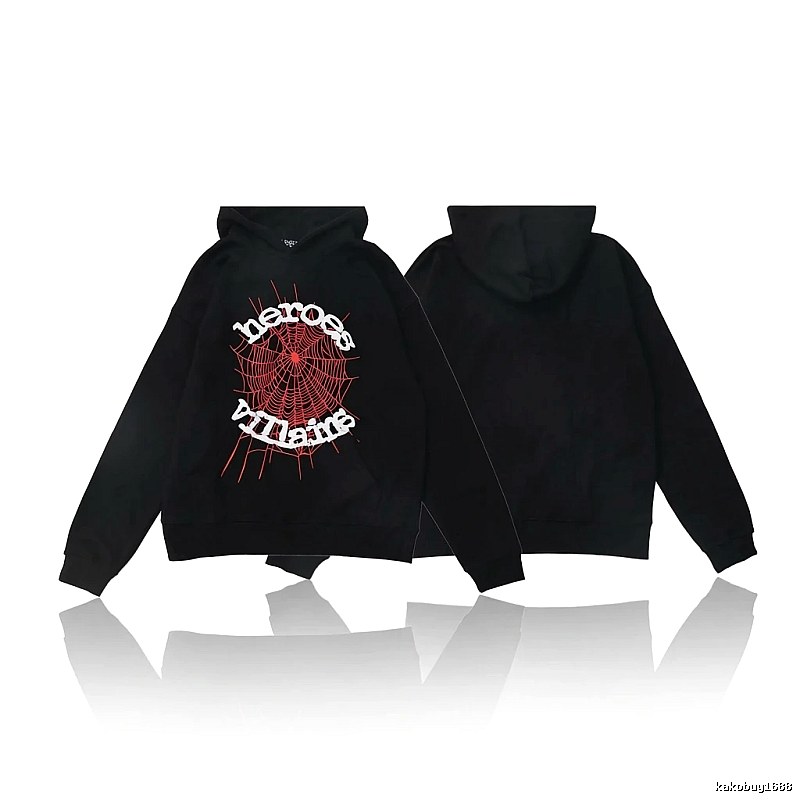 Sp5der Spider Series Trendy and Cool Black Sweatshirt