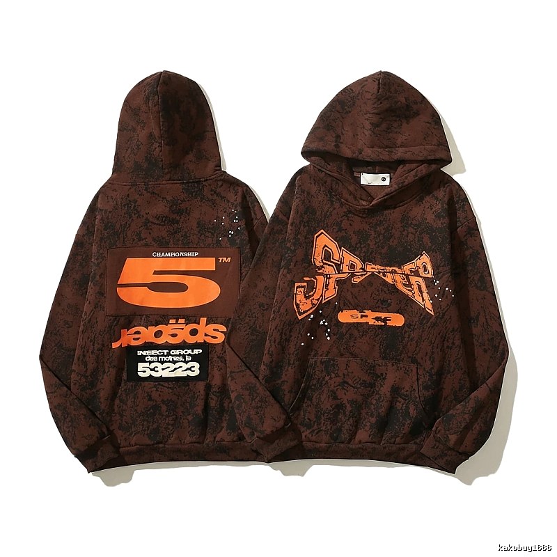 Sp5der Trendy and Cool Brown Sweatshirt
