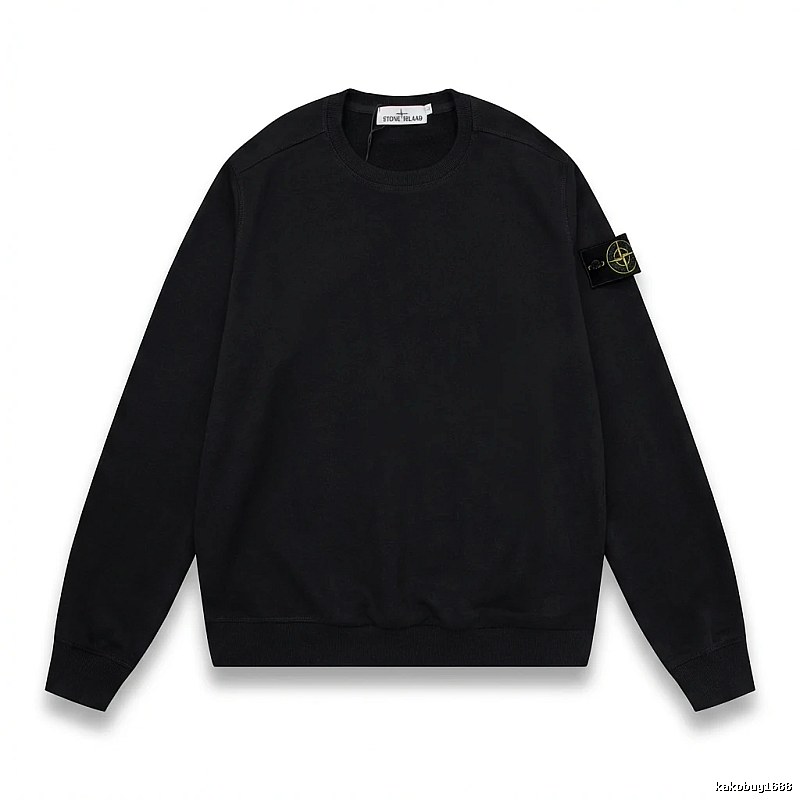 Stone Island basic black sweatshirt