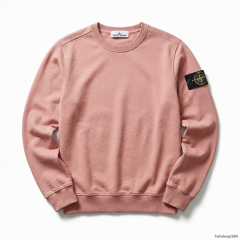 Stone Island basic simple style pink sweatshirt