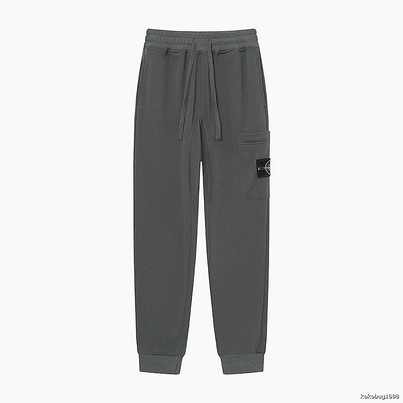 Stone Island Classic Street Style Dark Grey Jogger Sweatpants