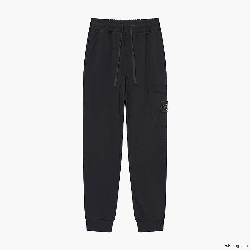 Stone Island Compass Series Street Style Black Sweatpants