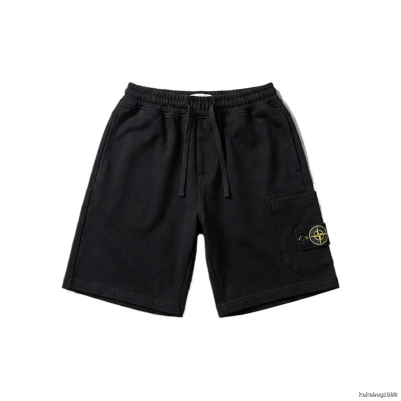 Stone Island functional style black shorts