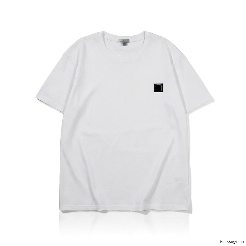 Stone Island minimalist style white T-shirt