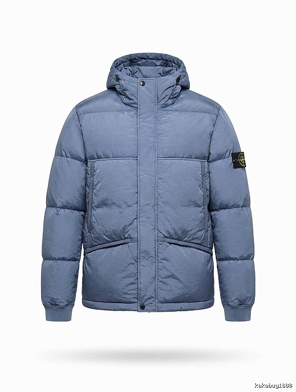 Stone Island series trendy brand light blue down jacket