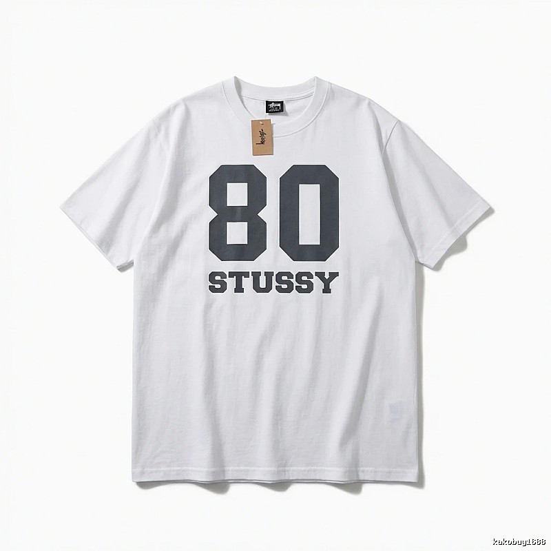 Stussy 80 Series Simple White T-shirt