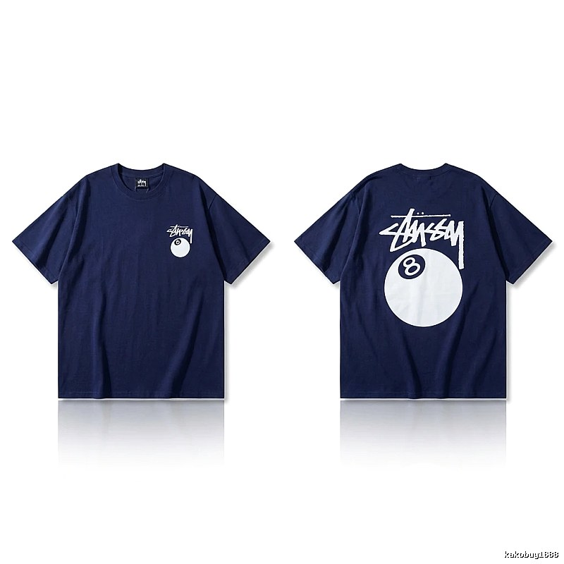 Stussy Billiards Element Minimalist Style T-shirt